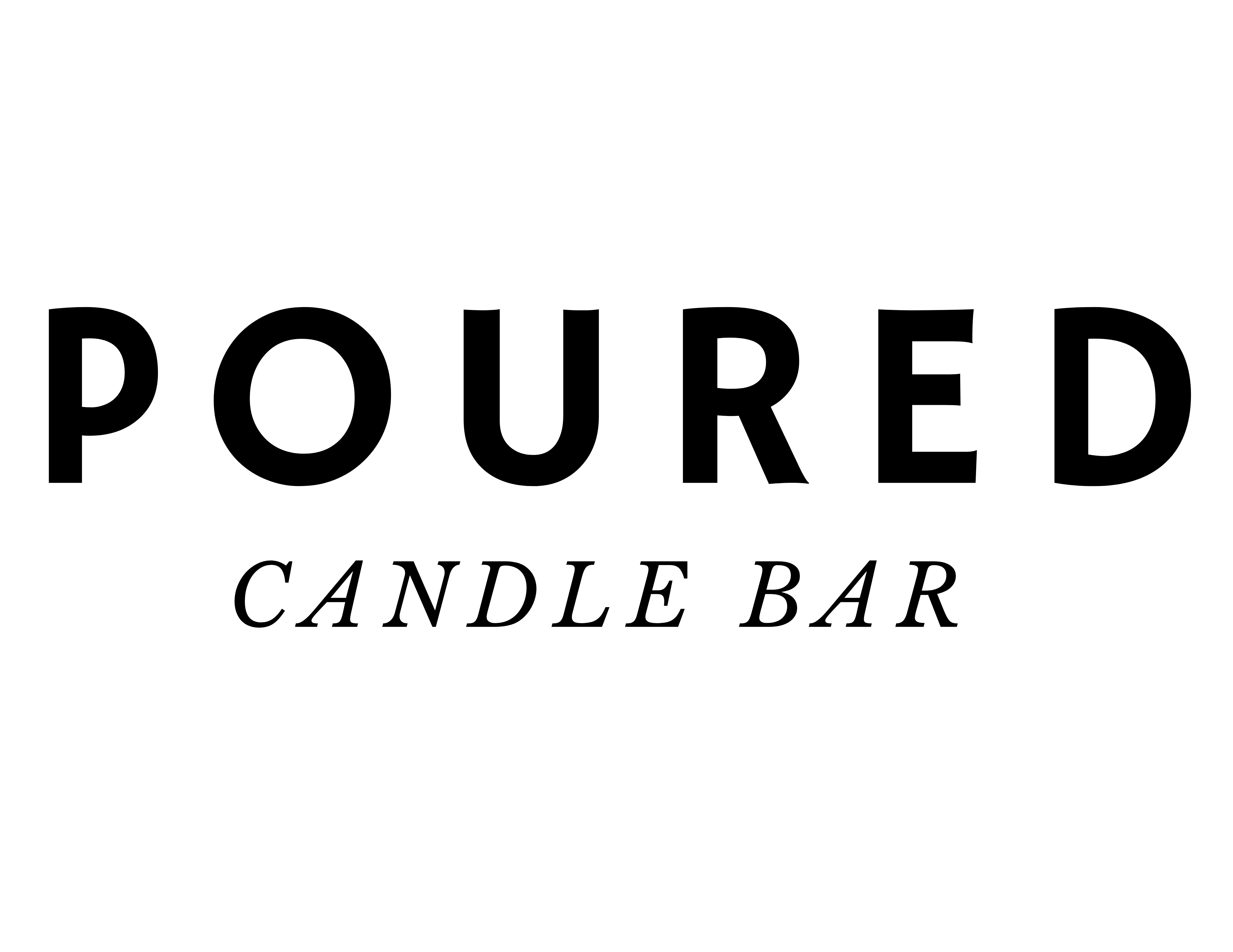 Poured Candle Bar logo