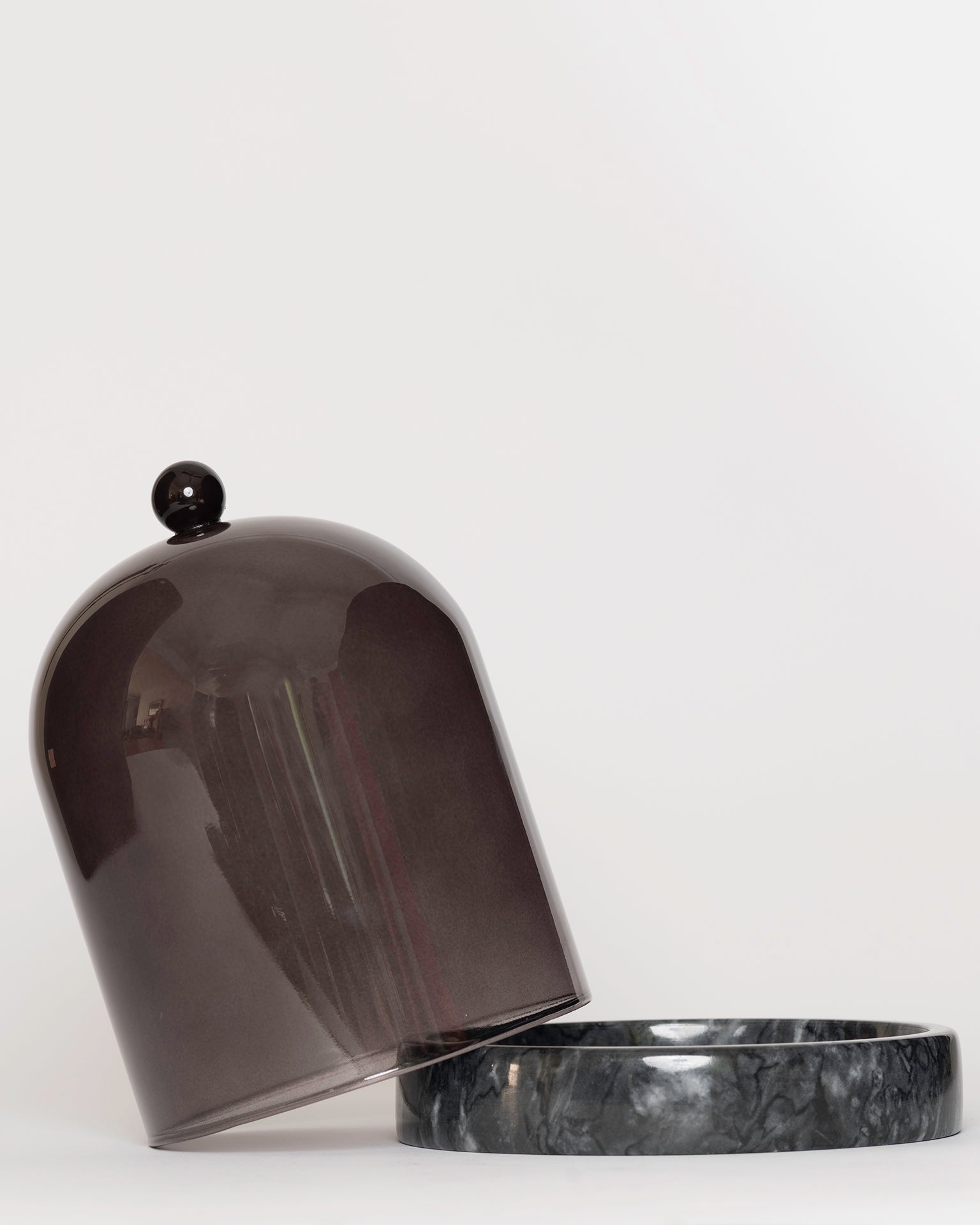 Charcoal Cloche + Stone - Poured Candle Bar