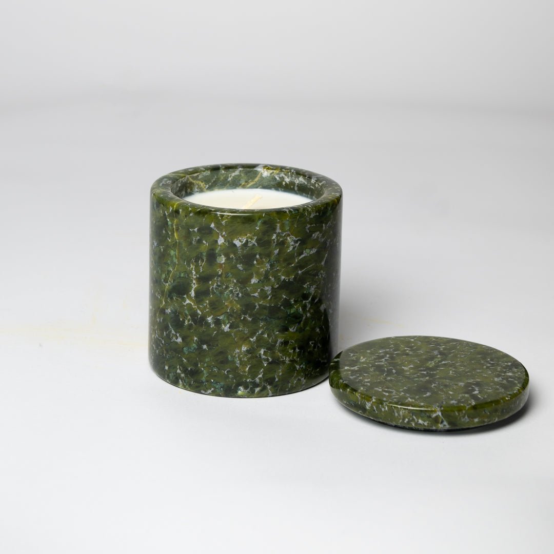 MOSS MARBLE CANDLE - Poured Candle Bar
