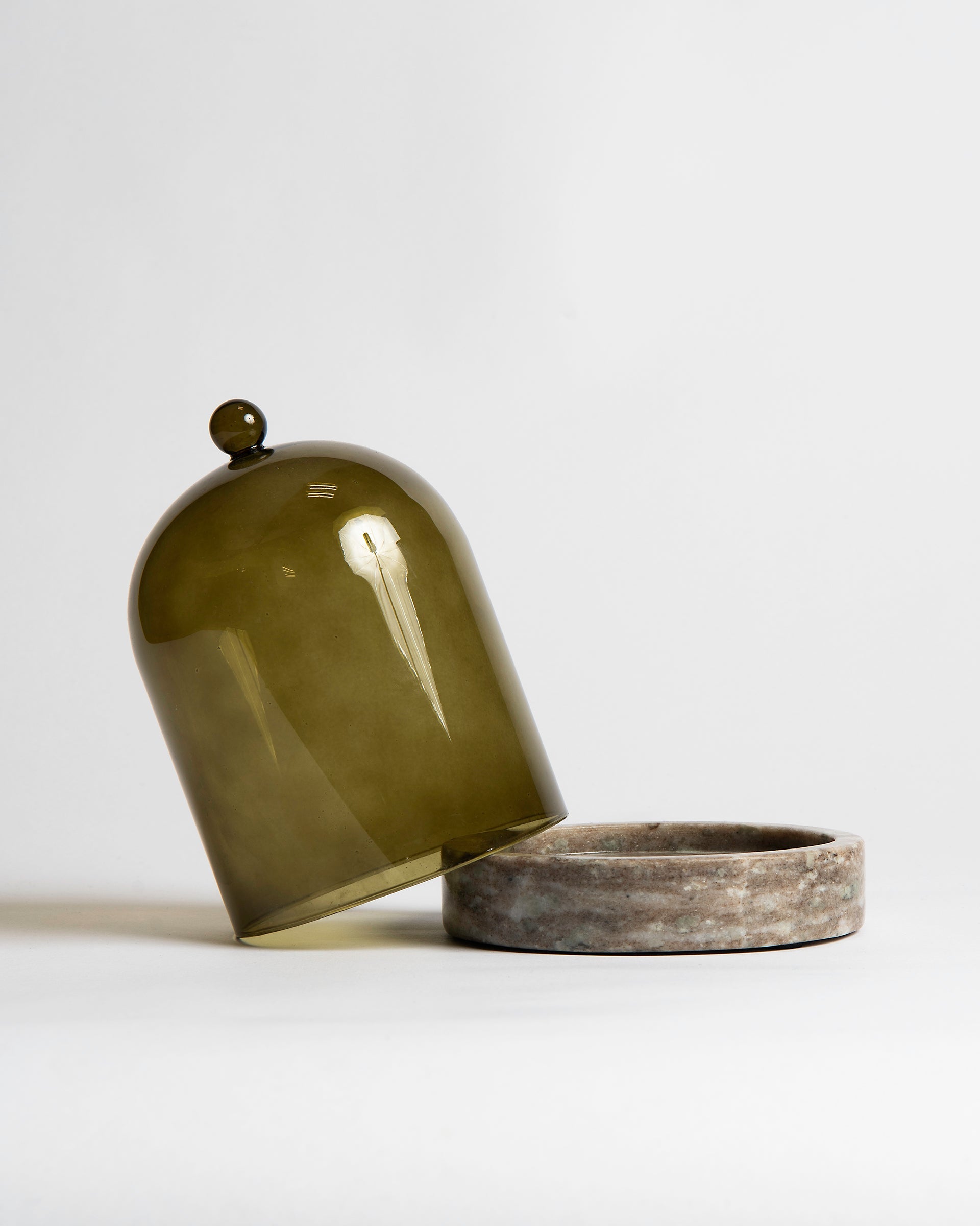 Olive Cloche + Stone - Poured Candle Bar