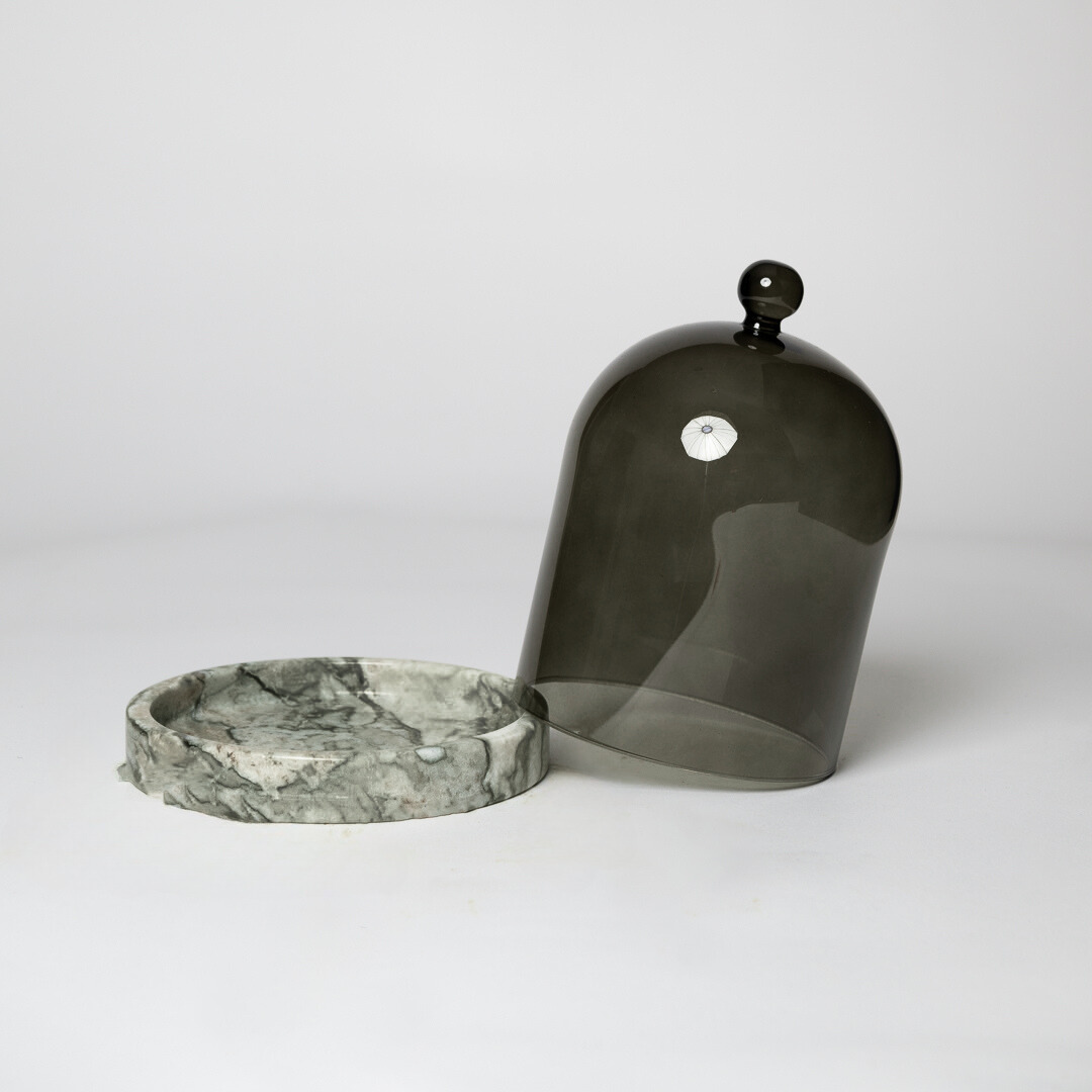MOSS CLOCHE + STONE