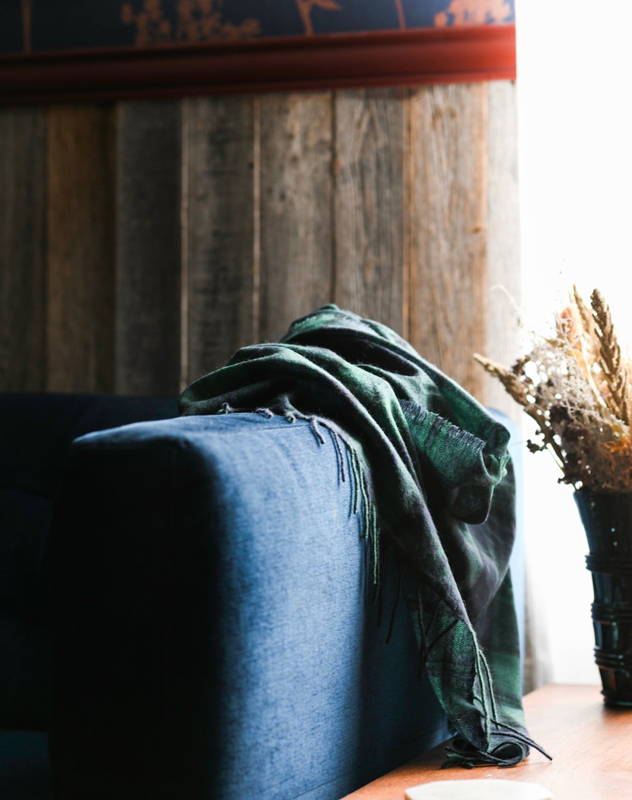 Cashmere Plaid Scarf - Poured Candle Bar