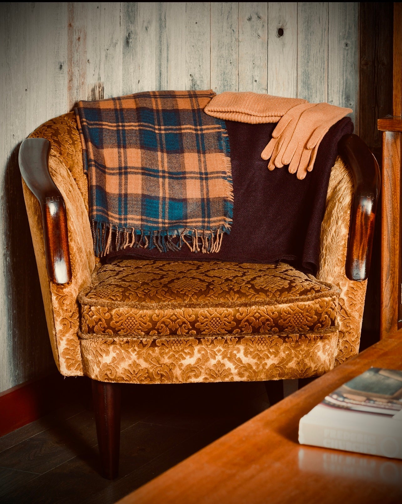 Cashmere Plaid Scarf - Poured Candle Bar