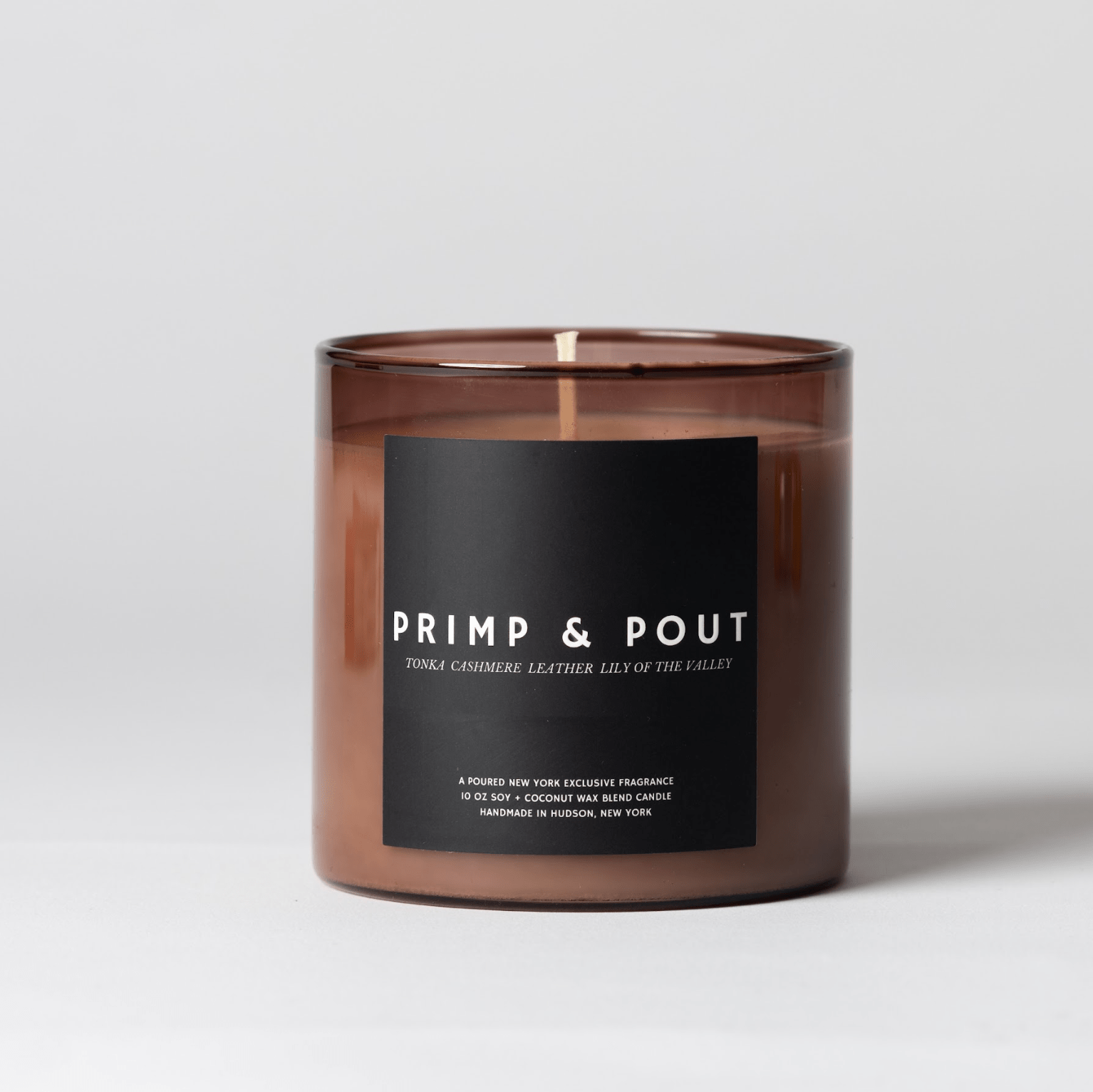 Primp & Pout | 10 oz Soy & Coconut Wax Candle - Poured Candle Bar