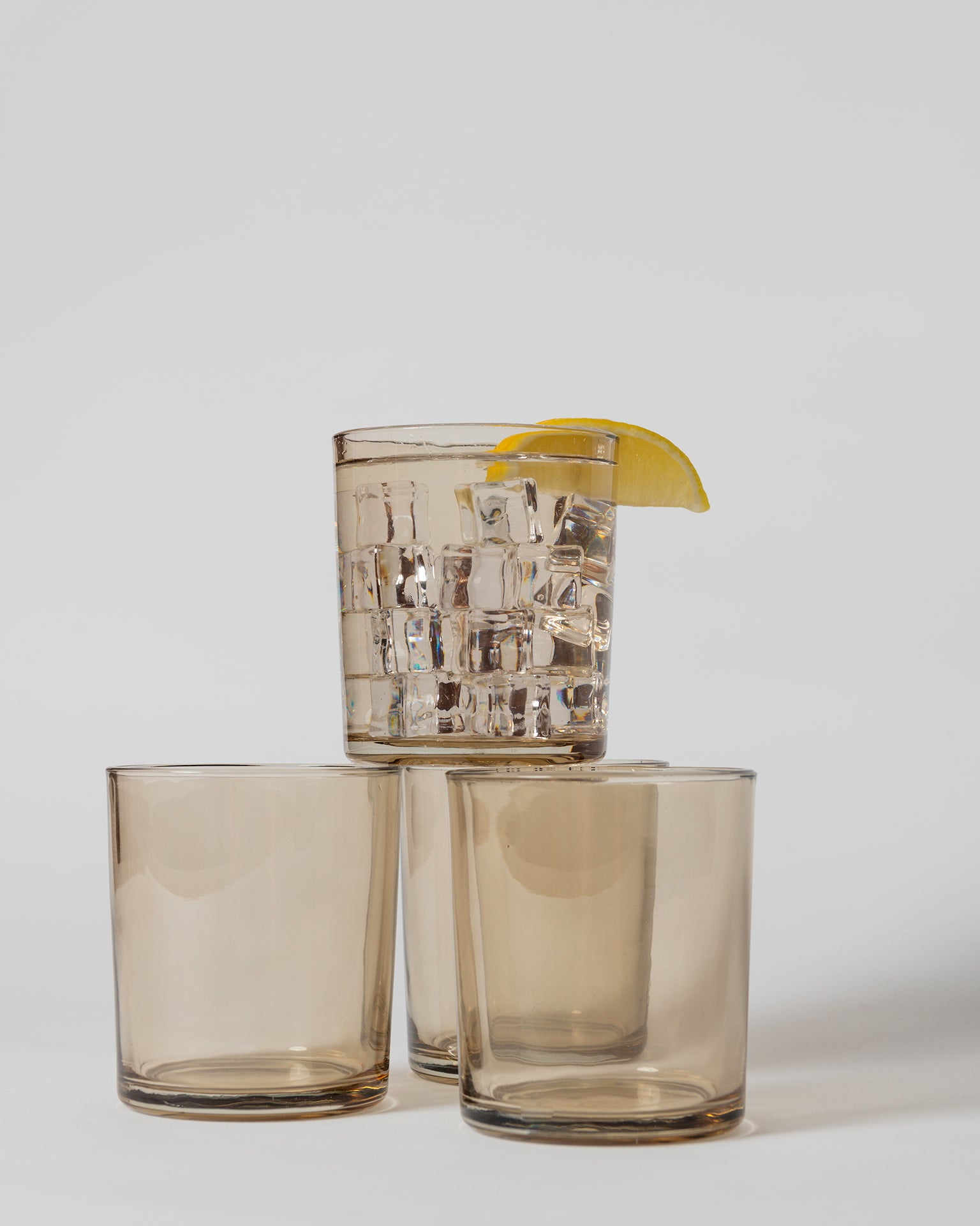OYSTER TINTED TUMBLERS