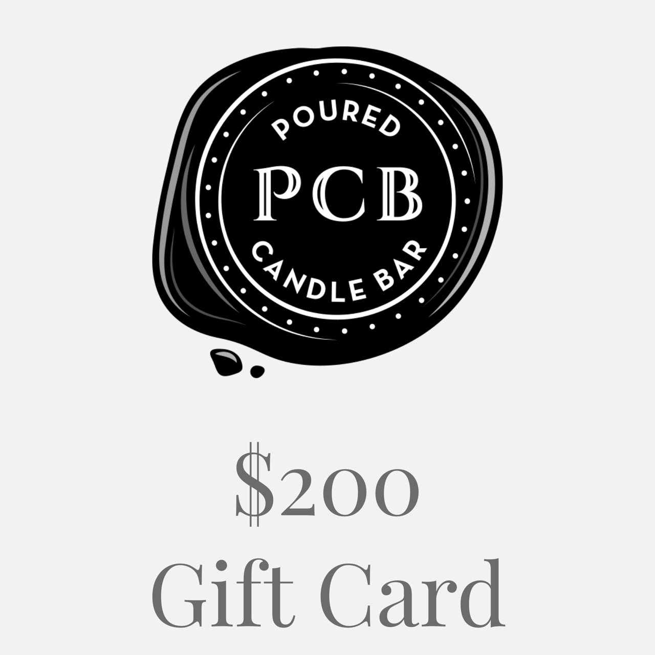 PCB Gift Cards - Poured Candle Bar