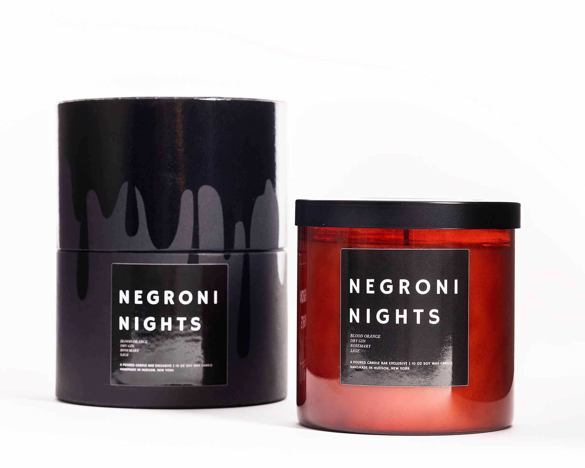 Negroni Nights - Poured Candle Bar